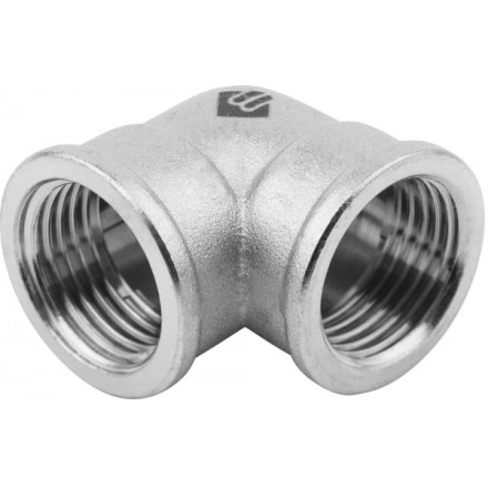 Уголок ЗУБР &quot;ЭКСПЕРТ&quot;, никелированная латунь, г/г, 1/2&quot; 51271-G/G-1/2 купить в Нижневартовске
