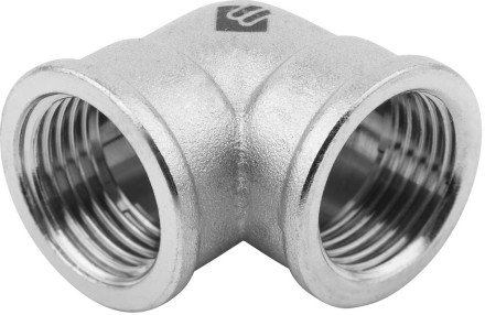 Уголок ЗУБР &quot;ЭКСПЕРТ&quot;, никелированная латунь, г/г, 1/2&quot; 51271-G/G-1/2 купить в Нижневартовске