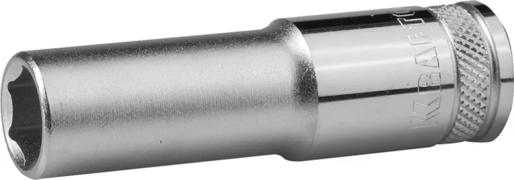 Торцовая головка KRAFTOOL "INDUSTRIE QUALITAT", удлиненная, Cr-V, FLANK, хромосатинированная, 1/2", 13 мм 27807-13_z01 купить в Нижневартовске