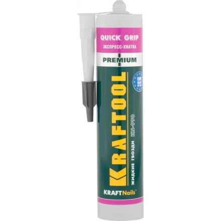 Клей монтажный KRAFTOOL KraftNails Premium KN-990, экспресс хватка, 310мл 41347 купить в Нижневартовске