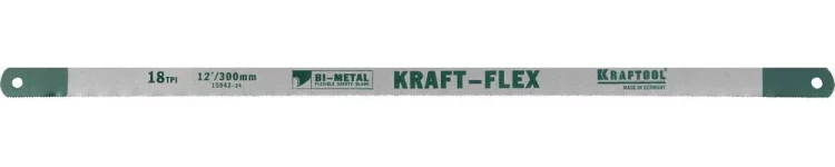 Полотно KRAFTOOL "KRAFT-FLEX" по металлу, Bi-Metal, 18TPI, 300 мм, 2 шт 15942-18-S2 купить в Нижневартовске