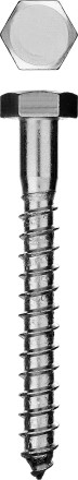 Шурупы ЗУБР &quot;МАСТЕР&quot; с шестигранной головкой, оцинкованные, 8x50, 1200шт 300450-08-050-1200 купить в Нижневартовске