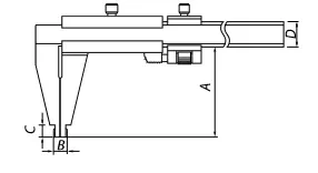 Штангенциркуль ШЦ 3-500 (0.05) класс Премиум губки 90мм купить в Нижневартовске