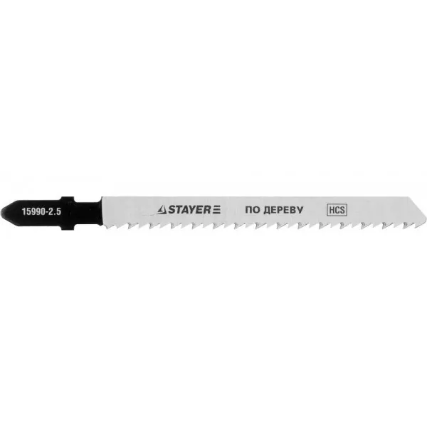 Полотна STAYER "PROFI", T101B, для эл/лобзика, HCS, по дереву, ДСП, ДВП, EU-хвост., шаг 2,5мм, 75мм, 2шт 15990-2.5_z01 купить в Нижневартовске