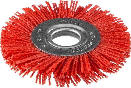 ЗУБР "ПРОФЕССИОНАЛ". Щетка дисковая для УШМ, нейлоновая проволока с абразивным покрытием, 100х22мм 35160-100_z01 купить в Нижневартовске