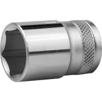 Торцовая головка KRAFTOOL "INDUSTRIE QUALITAT", Cr-V, FLANK, хромосатинированная, 1/2", 19 мм 27805-19_z01