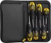 Набор JCB: Отвертки, хромомолибденовая сталь S2, двухкомпонентные рукоятки, магнитный наконечник, 7 предм, чехол JSD019 купить в Нижневартовске