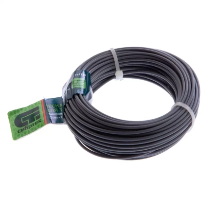 Леска для триммера круглая, армированная алюминием, 2.0 мм х 15 м, Россия Сибртех 961925 купить в Нижневартовске