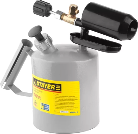 Лампа STAYER "PROFI" паяльная, стальная, 1,5л 40655-1.5 купить в Нижневартовске