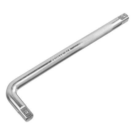 Вороток Г-образный, 250*50 мм, квадрат 1/2", CrV, матовый хром Denzel 14063 купить в Нижневартовске