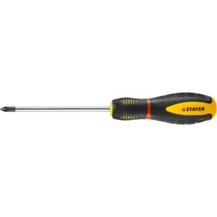 Отвертка STAYER &quot;PROFI&quot; &quot;PROTech&quot;, двухкомп рукоятка, намагниченная, Cr-Mo, PH1x100мм 25132-1-10_z02 купить в Нижневартовске