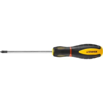 Отвертка STAYER "PROFI" "PROTech", двухкомп рукоятка, намагниченная, Cr-Mo, PH1x100мм 25132-1-10_z02 купить в Нижневартовске