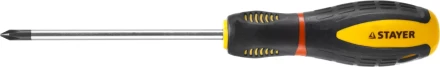 Отвертка STAYER "PROFI" "PROTech", двухкомп рукоятка, намагниченная, Cr-Mo, PH1x100мм 25132-1-10_z02 купить в Нижневартовске
