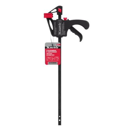 Струбцина универсальная, быстрозажимная, F-образная Matrix, 300 х 415 х 45 мм, пластиковый корпус, 20573 купить в Нижневартовске