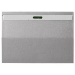 Выключатель СВЕТОЗАР &quot;ЭФФЕКТ&quot; одноклав., с эффектом свечения, без вставки и рамки, цвет светло-серый металлик, 10A/~250B SV-54431-SM