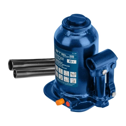 Домкрат гидравлический бутылочный телескопический Stels 51149, 6 т, подъем 180-410 мм 51149 купить в Нижневартовске