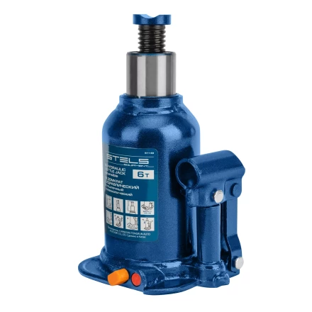 Домкрат гидравлический бутылочный телескопический Stels 51149, 6 т, подъем 180-410 мм 51149 купить в Нижневартовске