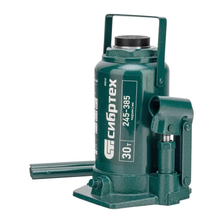 Домкрат гидравлический бутылочный Сибртех 50810, 30 т, 245-385 мм купить в Нижневартовске