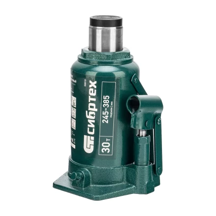 Домкрат гидравлический бутылочный Сибртех 50810, 30 т, 245-385 мм купить в Нижневартовске