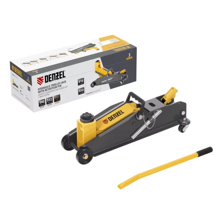 Домкрат гидравлический подкатной с фиксатором Denzel 51261, 3 т, 190-532 мм, SUV купить в Нижневартовске