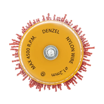 Щетка для дрели Denzel, 65 мм, Чашка, со шпилькой, нейлоновая щетина, 74435 купить в Нижневартовске