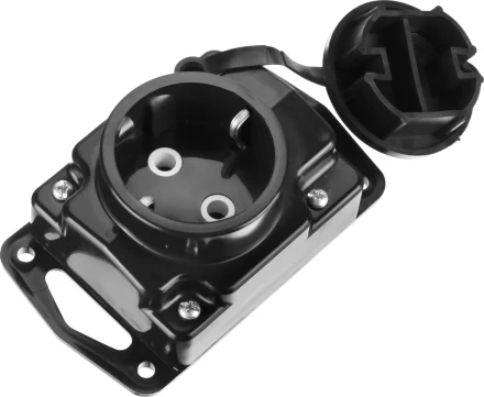 Колодка СИБИН для удлинителя, 1 гнездо, заземление, защитные крышки, IP44, макс мощность 3500Вт 55114-1 купить в Нижневартовске