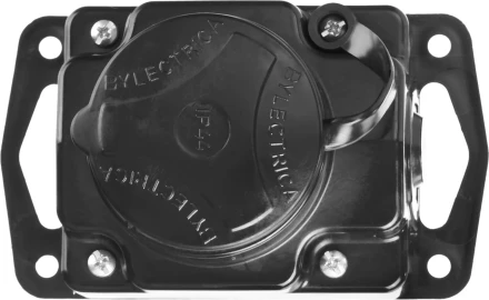 Колодка СИБИН для удлинителя, 1 гнездо, заземление, защитные крышки, IP44, макс мощность 3500Вт 55114-1 купить в Нижневартовске