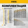 Набор сверл по металлу Denzel 723009, 1-13 мм, Р6М5-TiN, Golden Tip, 25 шт купить в Нижневартовске