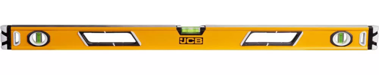Уровень JCB коробчатый, магнитный, 2 фрезерованные базовые поверхности, 3 ампулы, крашенный, с ручками, 0,5мм/м, 90см JBL004 купить в Нижневартовске