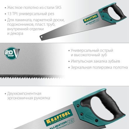 Ножовка по дереву Alligator 15225-50 купить в Нижневартовске