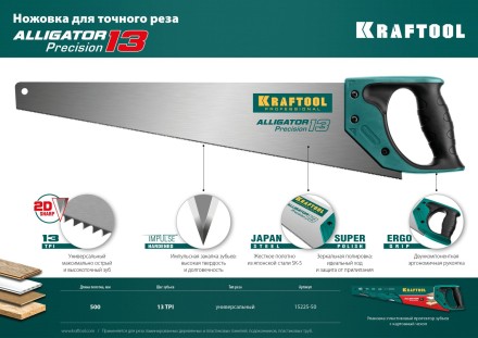 Ножовка по дереву Alligator 15225-50 купить в Нижневартовске