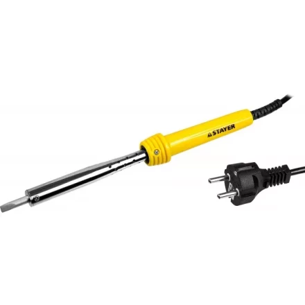 Паяльник STAYER "MASTER" с пластмассовой рукояткой и долговечным жалом, 80 Вт, клин 55305-80 купить в Нижневартовске