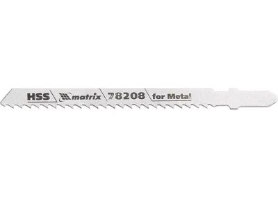 Полотна для электролобзика по металлу 3 шт T127D 75 х 3мм HSS MATRIX Professional 78208