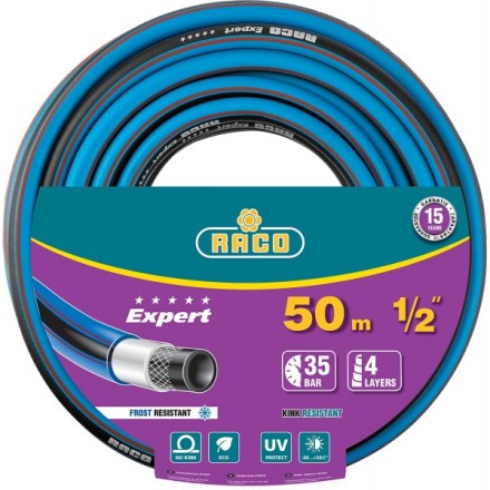Шланг RACO &quot;EXPERT&quot; поливочный, 30атм., армированный, 3-х слойный, 1/2&quot;x50м 40302-1/2-50 купить в Нижневартовске