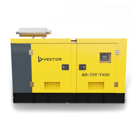 Дизельный генератор Vektor AD-70Y-T400 в шумозащитной кожухе купить в Нижневартовске