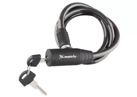 Замок тросовый универсальный 8х1200 мм MATRIX 91816 купить в Нижневартовске
