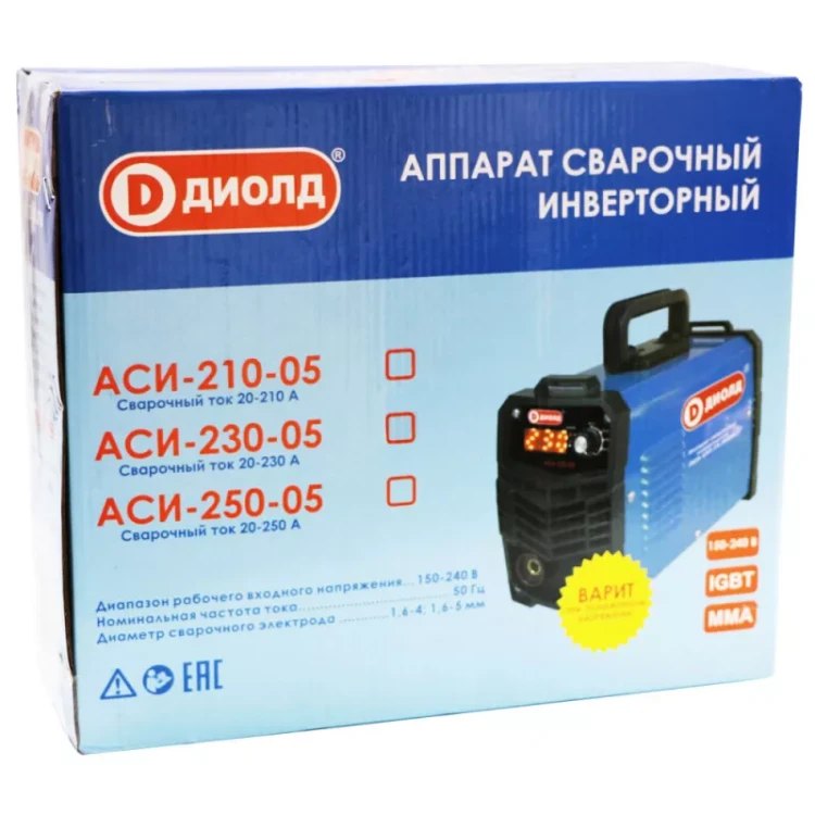 Аппарат сварочный инверторный Диолд АСИ 230-05 купить в Нижневартовске