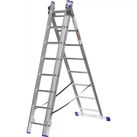Лестница ЗУБР универсальная, трехсекционная со стабилизатором, 8 ступеней 38831-08 купить в Нижневартовске