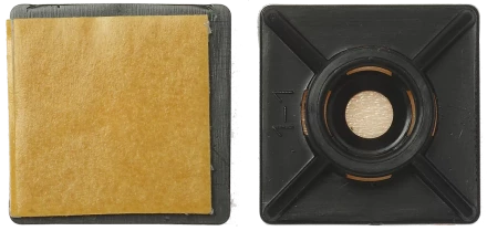 Площадка под хомут-стяжку ПХС самоклеющаяся нейлоновая черная серия МАСТЕР купить в Нижневартовске