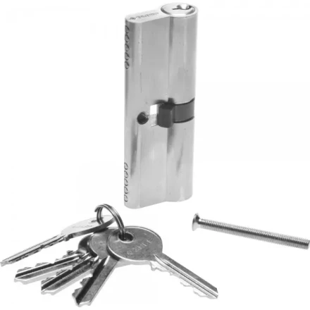 Механизм ЗУБР "МАСТЕР" цилиндровый, тип "ключ-ключ", цвет хром, 5-PIN, 80мм 52101-80-2 купить в Нижневартовске