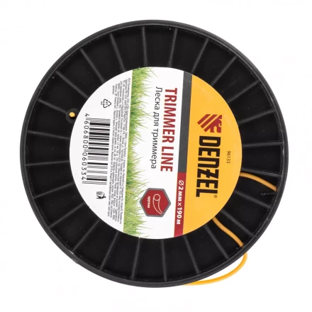 Леска для триммера круглая  2,0 мм 190 м на Din катушке Россия Denzel 96133 купить в Нижневартовске