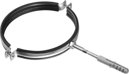 ЗУБР "МАСТЕР". Хомут трубный с гайкой, оцинкованный, в комплекте с сантехнической шпилькой и дюбелем, 6", 1шт 37866-159-166 купить в Нижневартовске