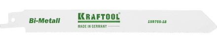 Полотно KRAFTOOL &quot;INDUSTRIE QUALITAT&quot;, S1122EF, для эл/ножовки, Bi-Metall, по металлу, шаг 1,4мм, 180мм 159755-18 купить в Нижневартовске