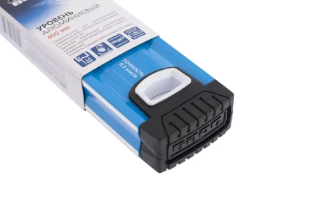 Уровень алюминиевый 400 мм профиль 1.6 мм фрезерованный ударопрочные заглушки 3 глазка БАРС 34420 купить в Нижневартовске