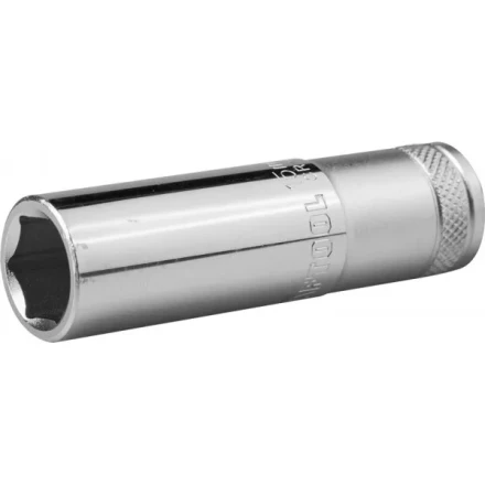 Торцовая головка KRAFTOOL "INDUSTRIE QUALITAT", удлиненная, Cr-V, FLANK, хромосатинированная, 1/2", 15 мм 27807-15_z01 купить в Нижневартовске