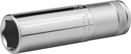 Торцовая головка KRAFTOOL &quot;INDUSTRIE QUALITAT&quot;, удлиненная, Cr-V, FLANK, хромосатинированная, 1/2&quot;, 15 мм 27807-15_z01 купить в Нижневартовске