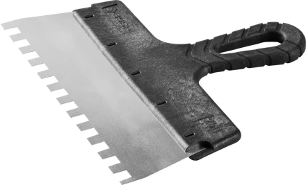 Шпатель ЗУБР "МАСТЕР" ФАСАДНЫЙ, нержавеющее полотно, 250мм, зуб 10х10мм 10078-25-10 купить в Нижневартовске