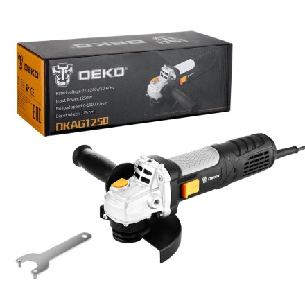 Углошлифовальная машина УШМ DEKO DKAG1250, 063-4174 купить в Нижневартовске