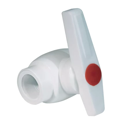 Кран шаровой PP-R 25мм белый (10/40) 45531 купить в Нижневартовске