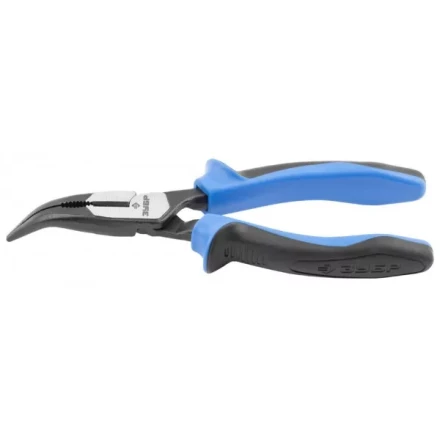 Тонкогубцы ЗУБР "ПРОФЕССИОНАЛ" "ТИТАН" изогнутые, двухкомп рукоятка, увелич передаточное усилие, повышенная износост, 160 мм 2207-4-16 купить в Нижневартовске